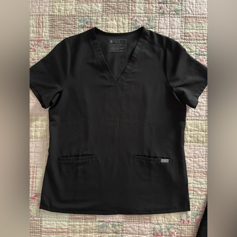 Figs high waisted scrubs set